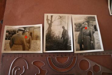 vier original Fotos Ritterkreuzverleihung Dr. phil. Hans Speidel 1944